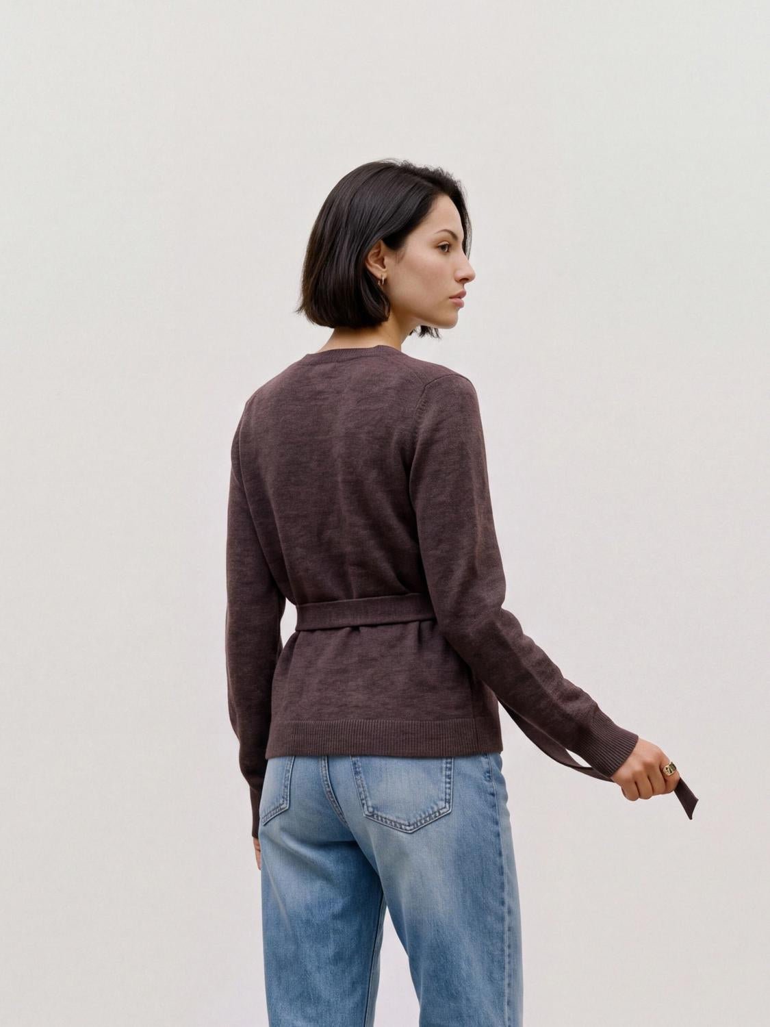 VMTEAK Knitted Cardigan - Chocolate Torte - VERO MODA & VILA Bergvik